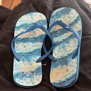 Hollister Ocean Blue Flip Flops